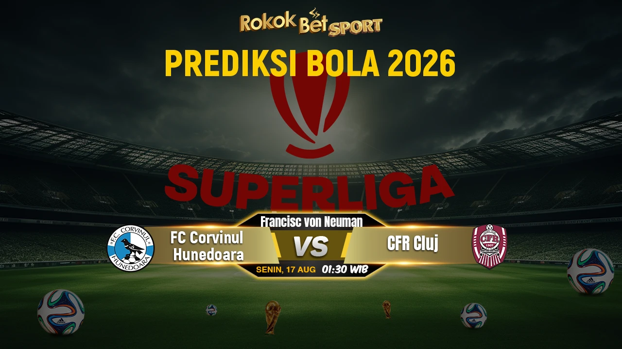 Prediksi Kami FC Corvinul Hunedoara vs CFR Cluj